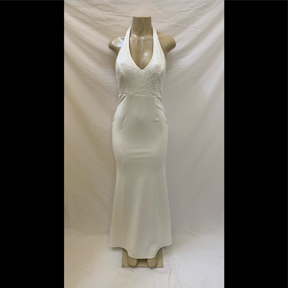 Lulu’s Size M Love Potion White Halter Maxi Dress - Picture 5 of 11